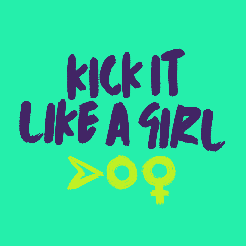 Logo Kick It Like A Girl